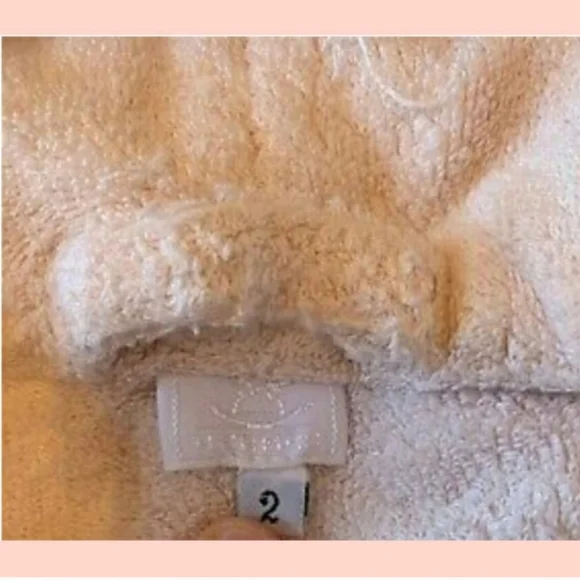 Hermes sz 2T bath Robe Pale Pink - Picture 7 of 8